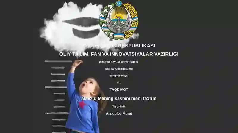 Mening kasbim meni faxrim