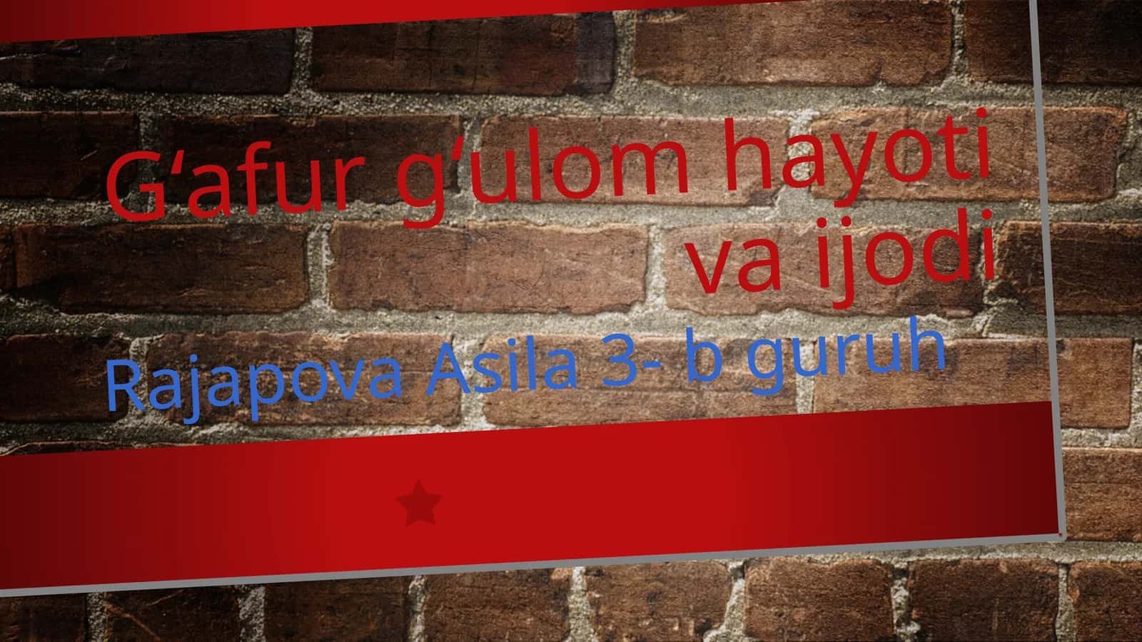 G'afur G'ulom hayoti va ijodi 1