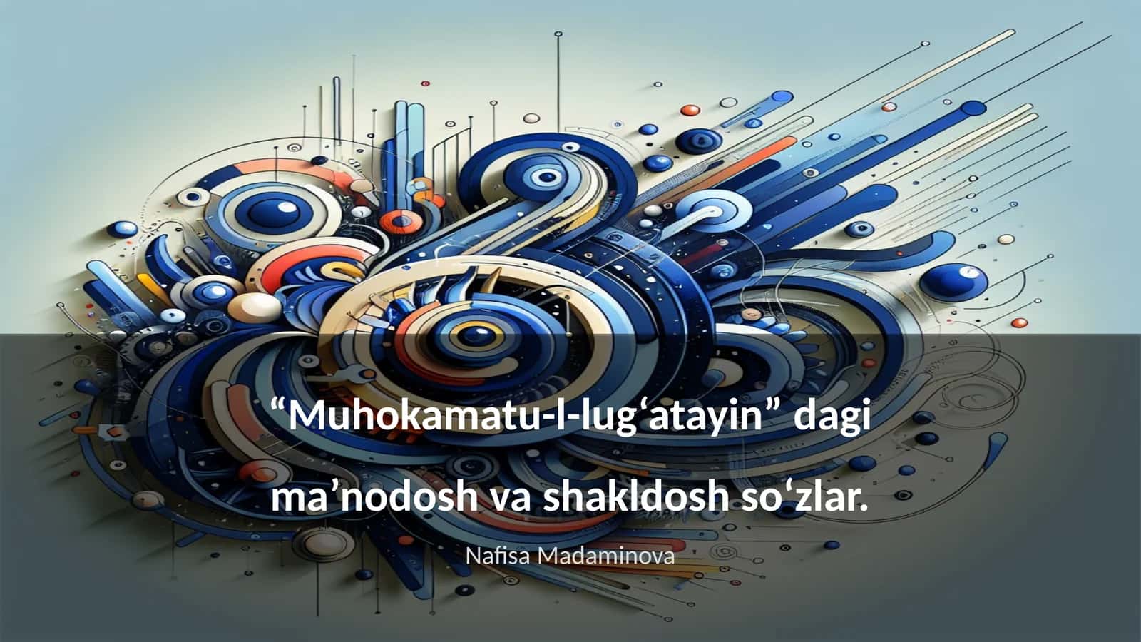 Muhokamatu-l-lug‘atayin 1