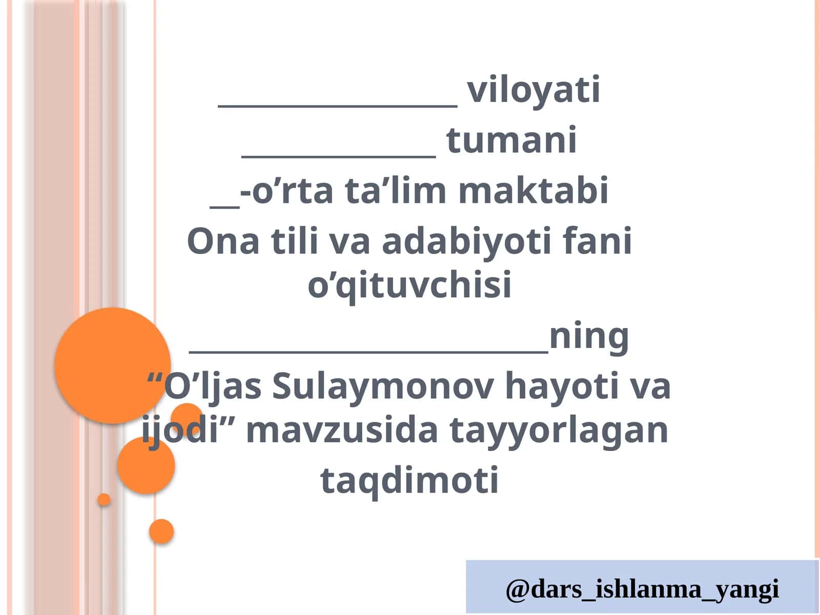 O’ljas Sulaymonov hayoti va ijodi 1