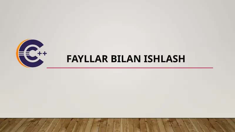 Fayllarbilanishlash 1