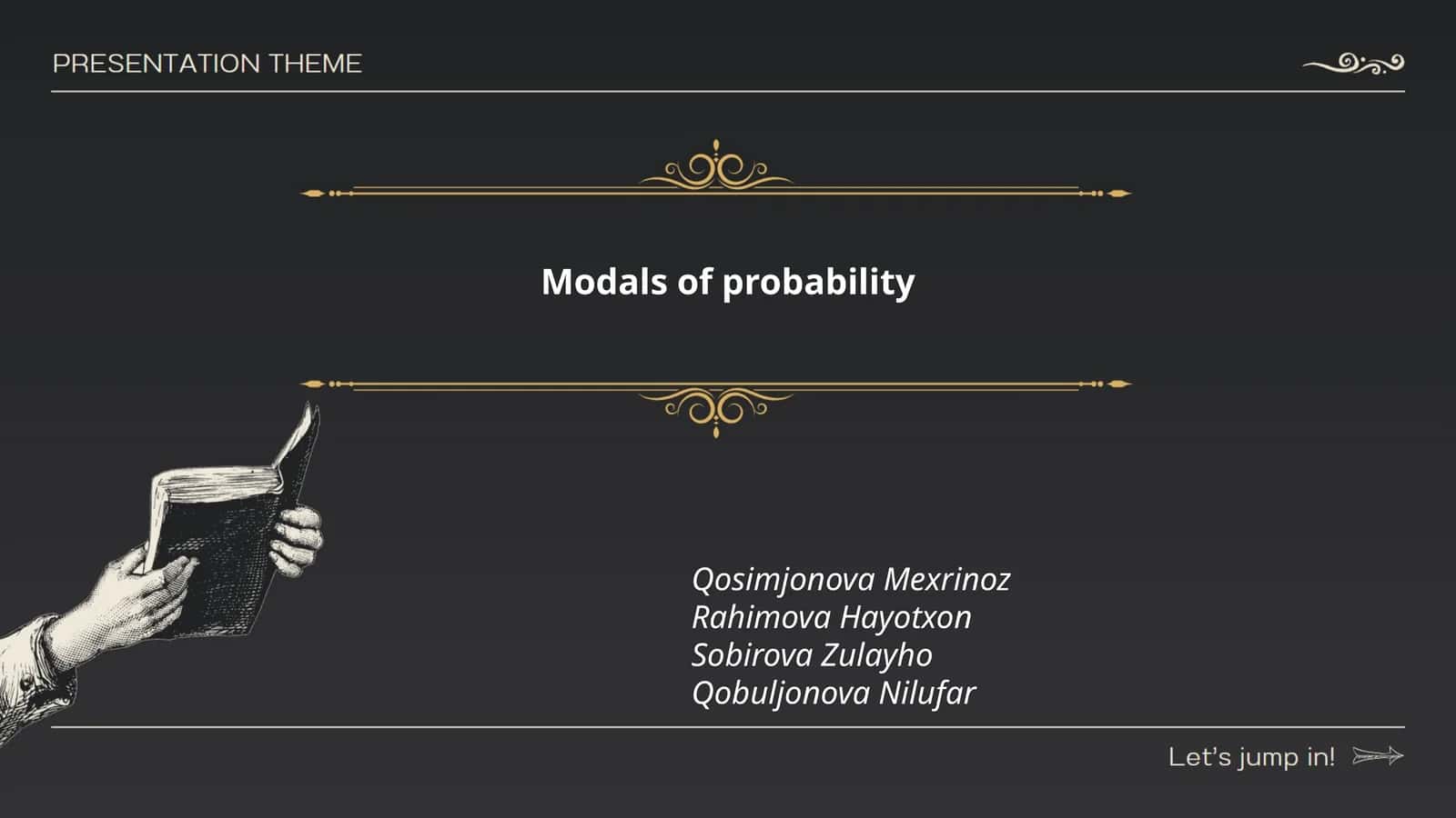 Modals of probability 1