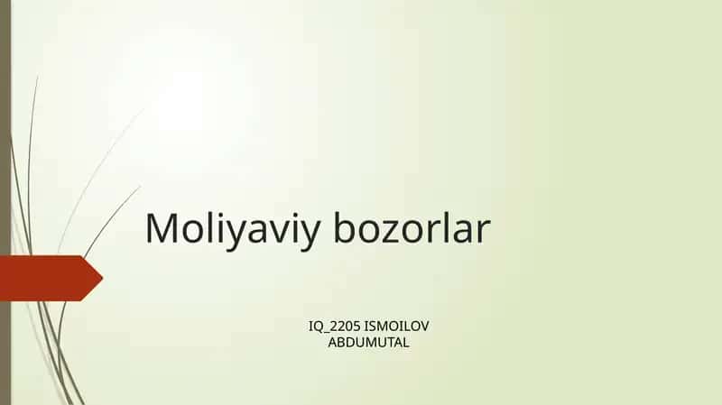 Foiz Stavkalari 1