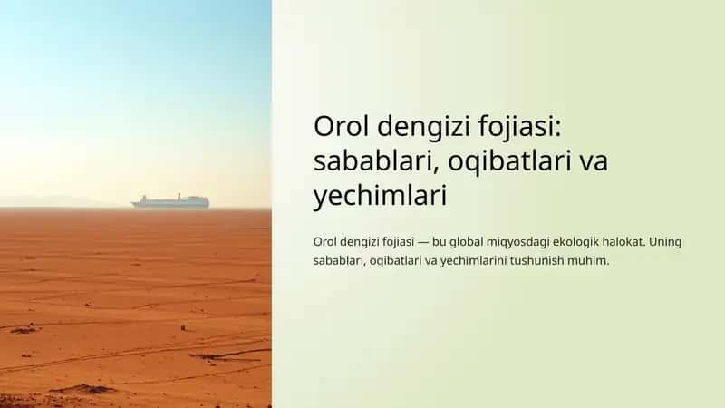 Orol dengizi fojiasi 1