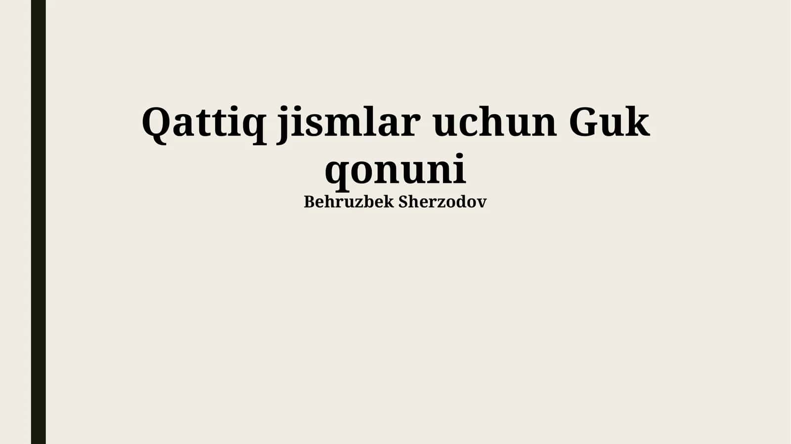 Elastiklik moduli (Young moduli) 1