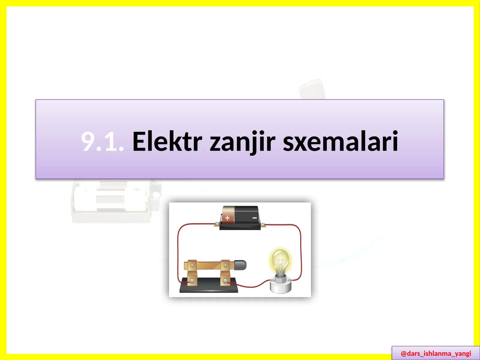 Elektr  zanjir  sxemalari 1