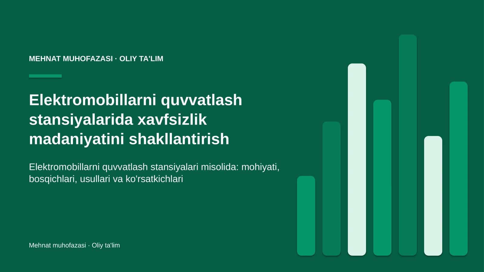 elektromobillarni quvvatlash stansiyalarida xavfsizlik madaniyatini shakllantirish 3941 1