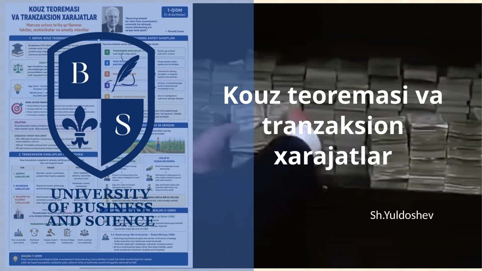 Kouz teoremasi va tranzaksion xarajatlar 1
