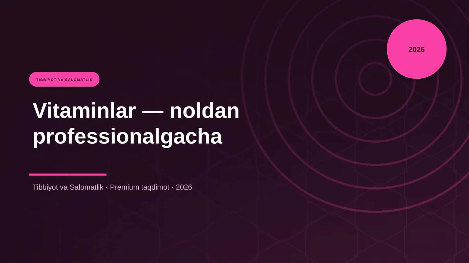 Vitaminlar — noldan professionalgacha 1