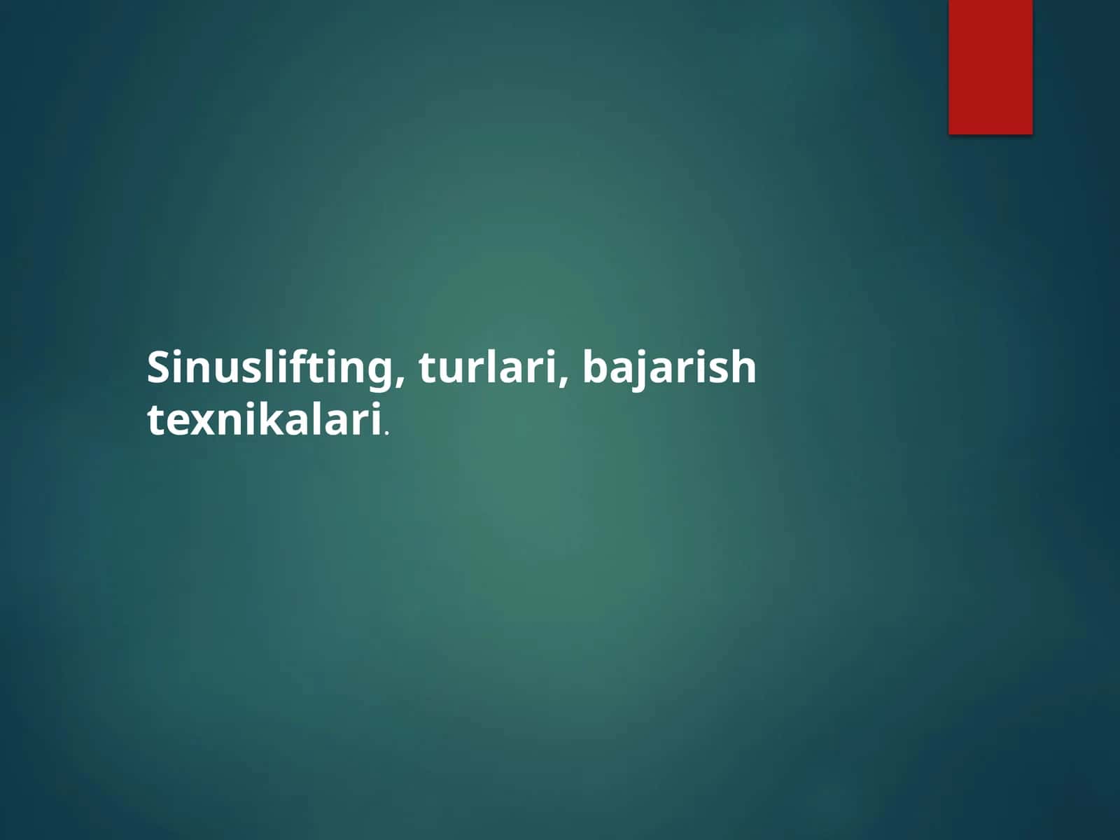 Sinuslifting 1