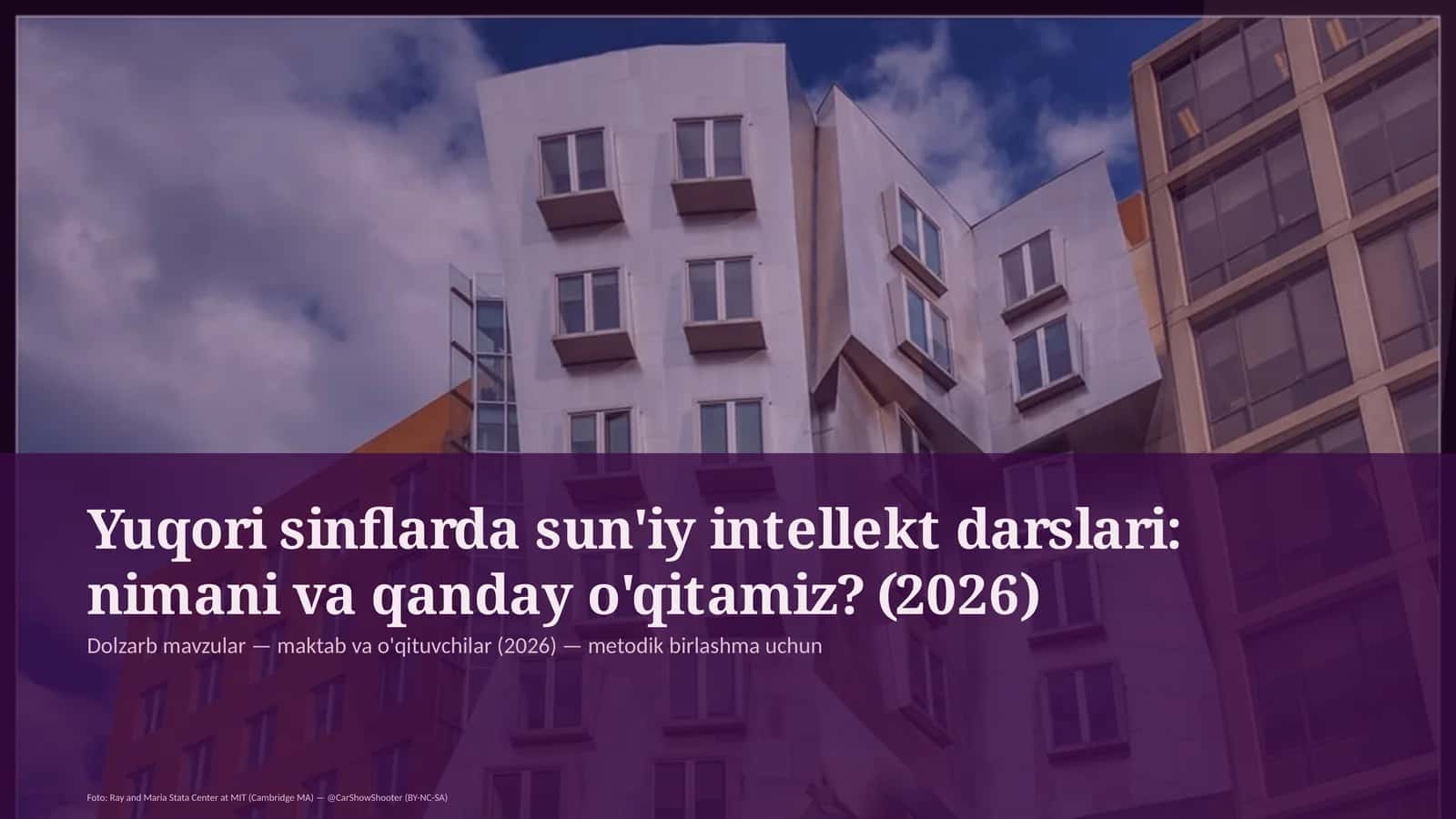 Sun'iy intellekt darslari 1