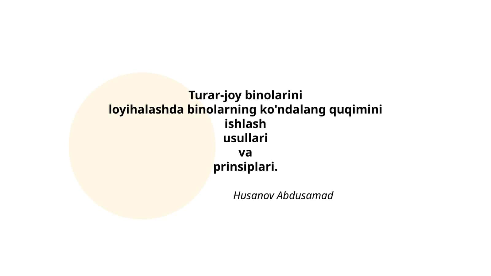 Turar-joy binolarini 1