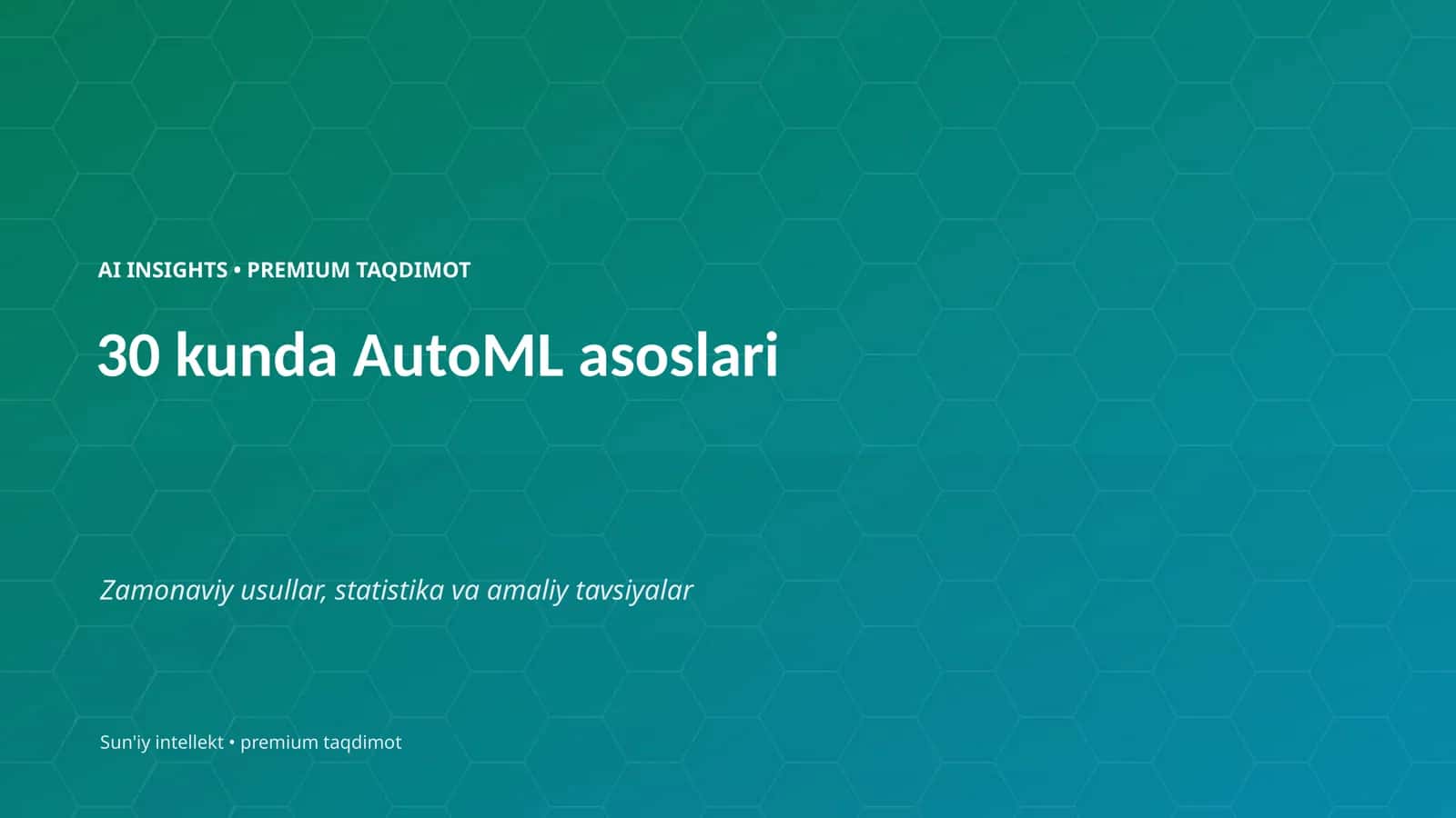 AI INSIGHTS • PREMIUM TAQDIMOT 1