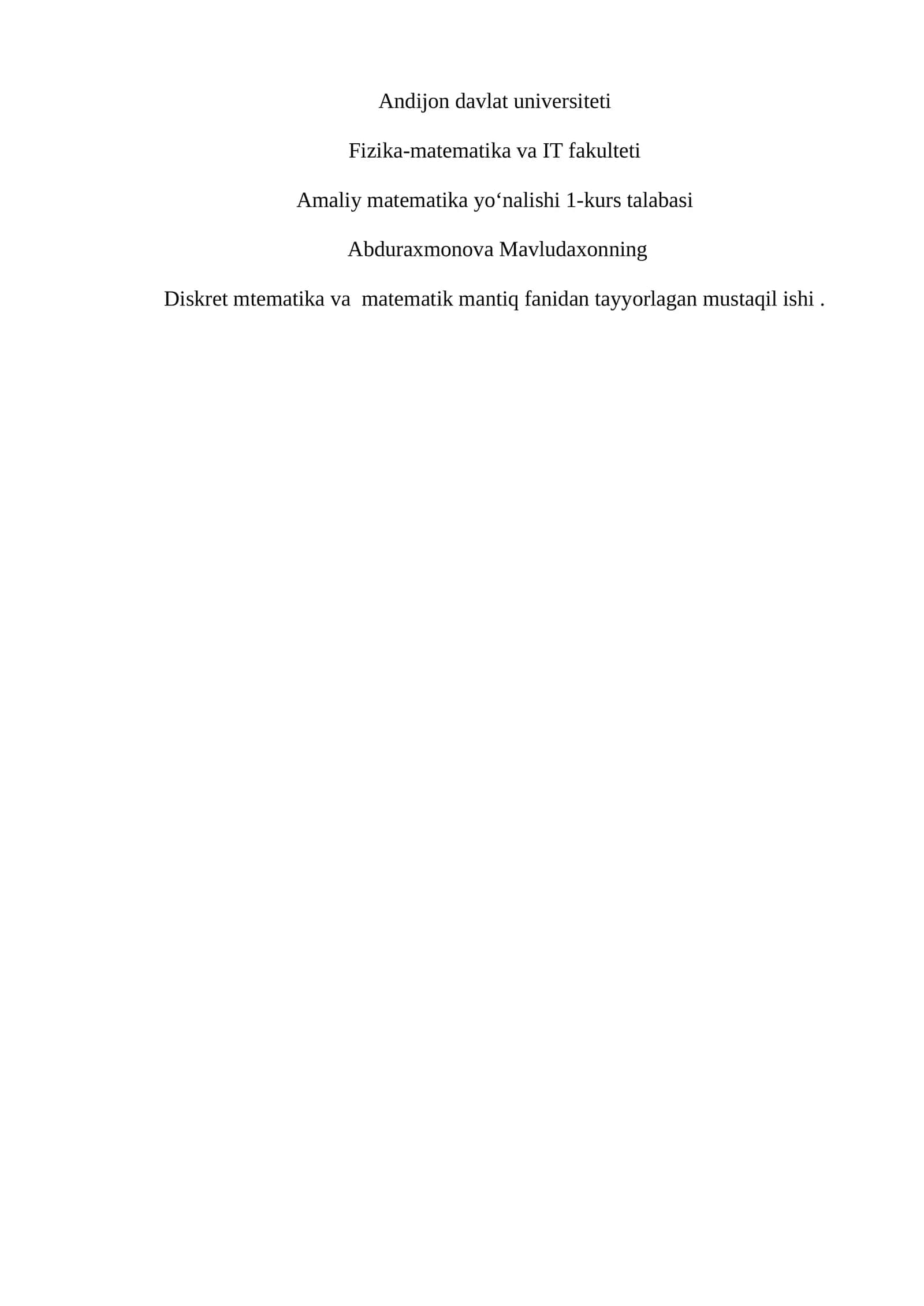 Post teoremasi va uning natijalari 1