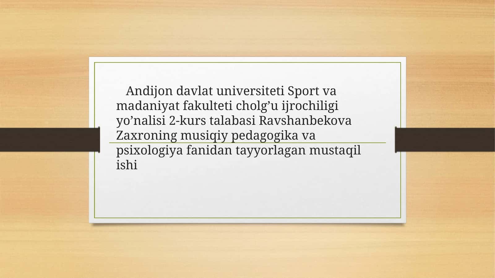 Musiqiypedagogika fanining predmeti 1