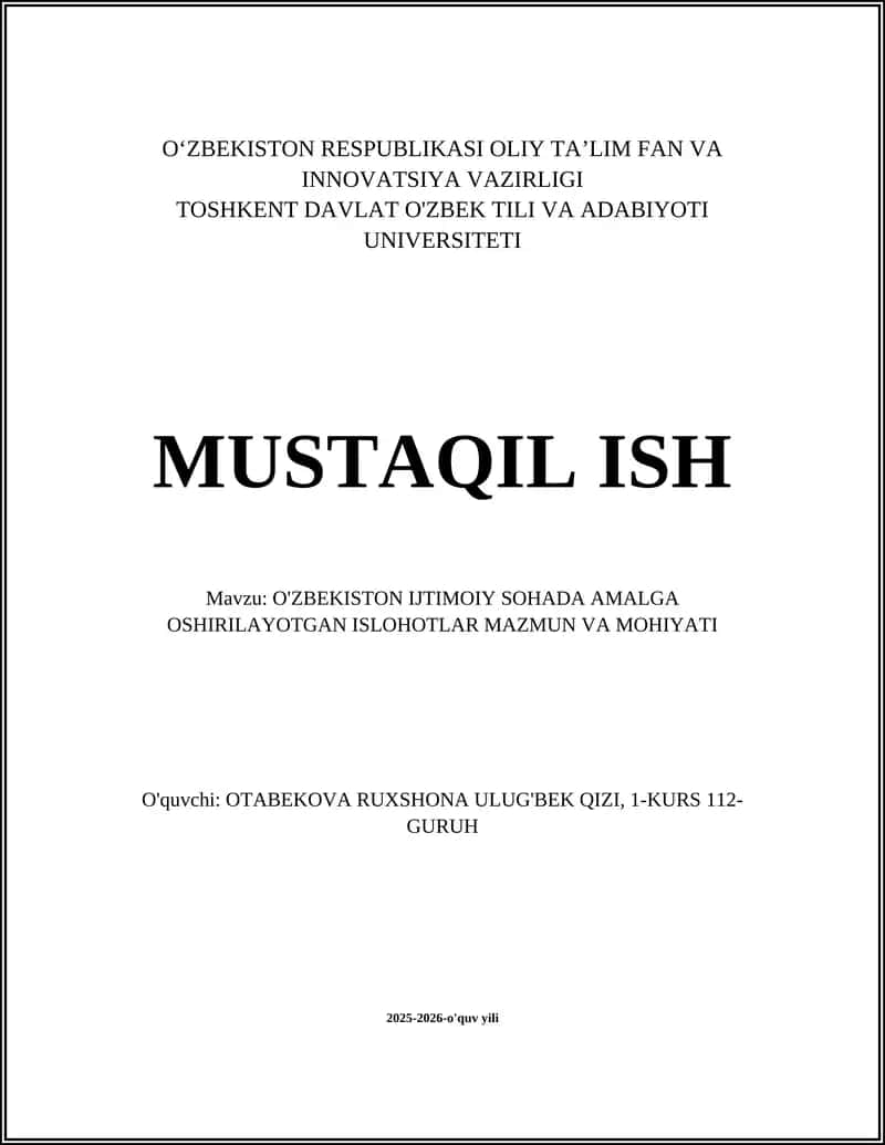 Ijtimoiy himoya va pensiya islohoti mazmuni va mohiyati 1