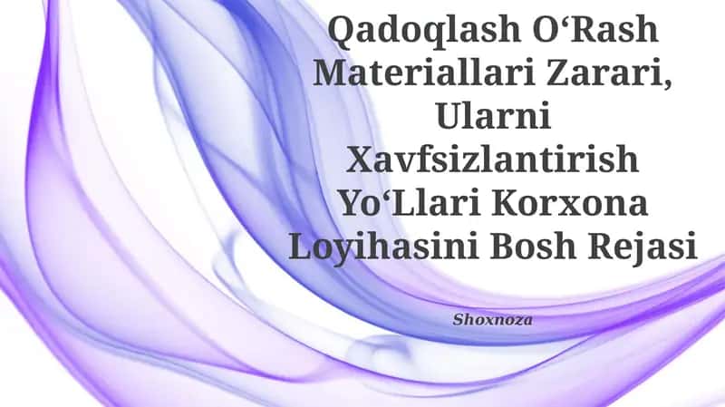 Sintetik Oziq Ovqat Mahsulotlari Va Qadoqlash OʻRash Materiallari Zarari 1