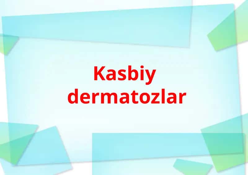Dermatozlar 1