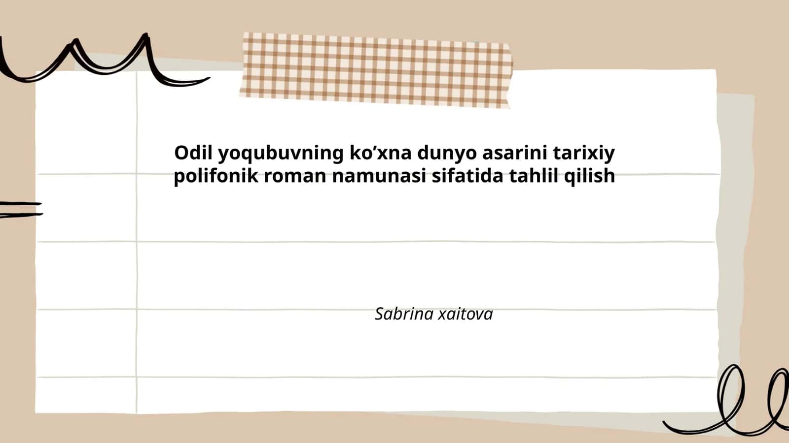 Ko‘xna dunyo 1