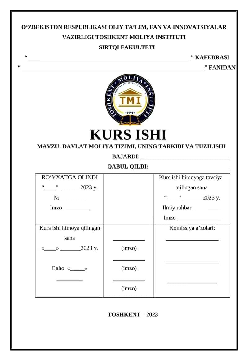 KURS ISHI 1