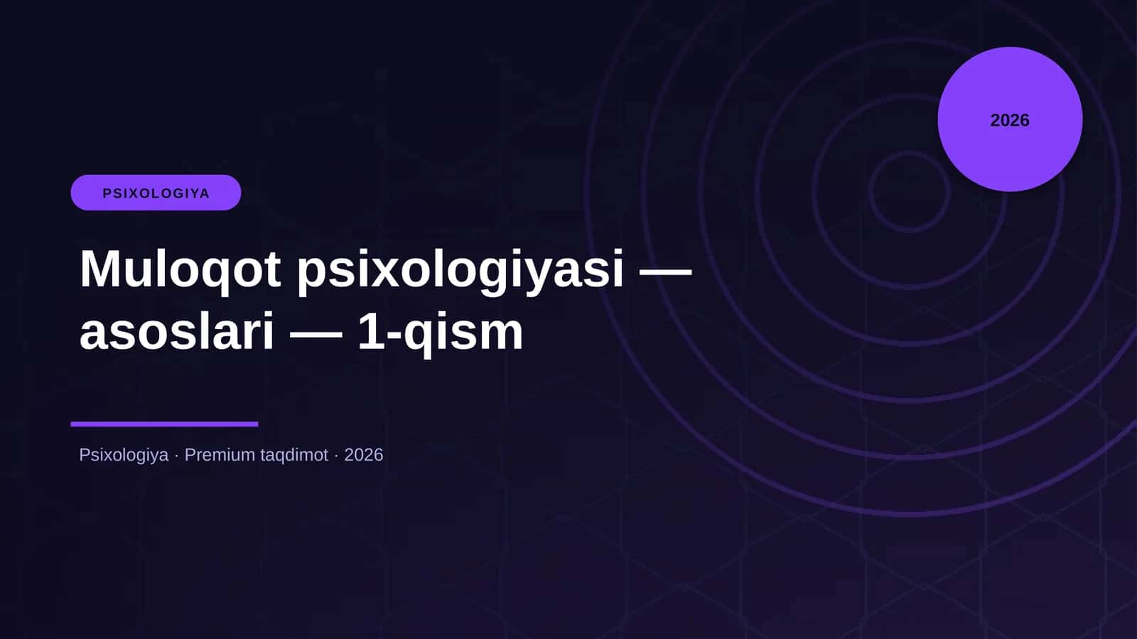 Muloqot psixologiyasi — asoslari — 1-qism 1