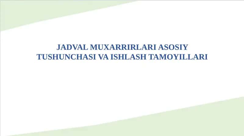 N.X.Shoaxmedova, I.M.Abdullayeva. Iqtisodiyotda axborot-kommunikatsion texnologiyalar va tizimlar: Darslik 1