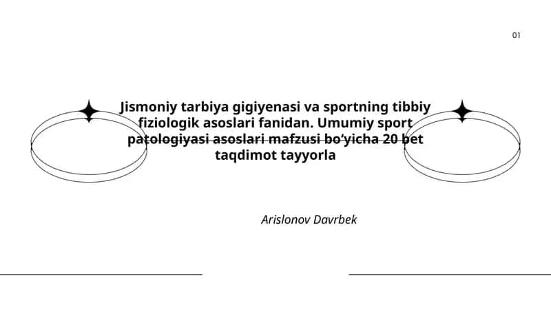 Jismoniy tarbiya gigiyenasi va sportning tibbiy fiziologik asoslari 1