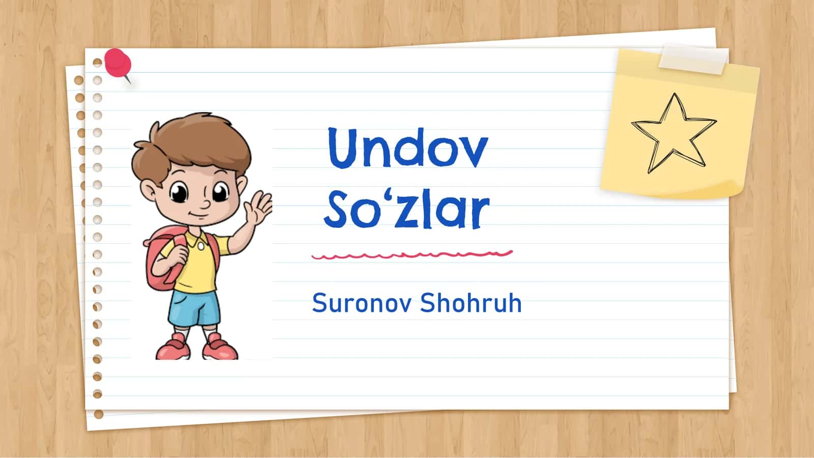 Undov So‘zlar 1