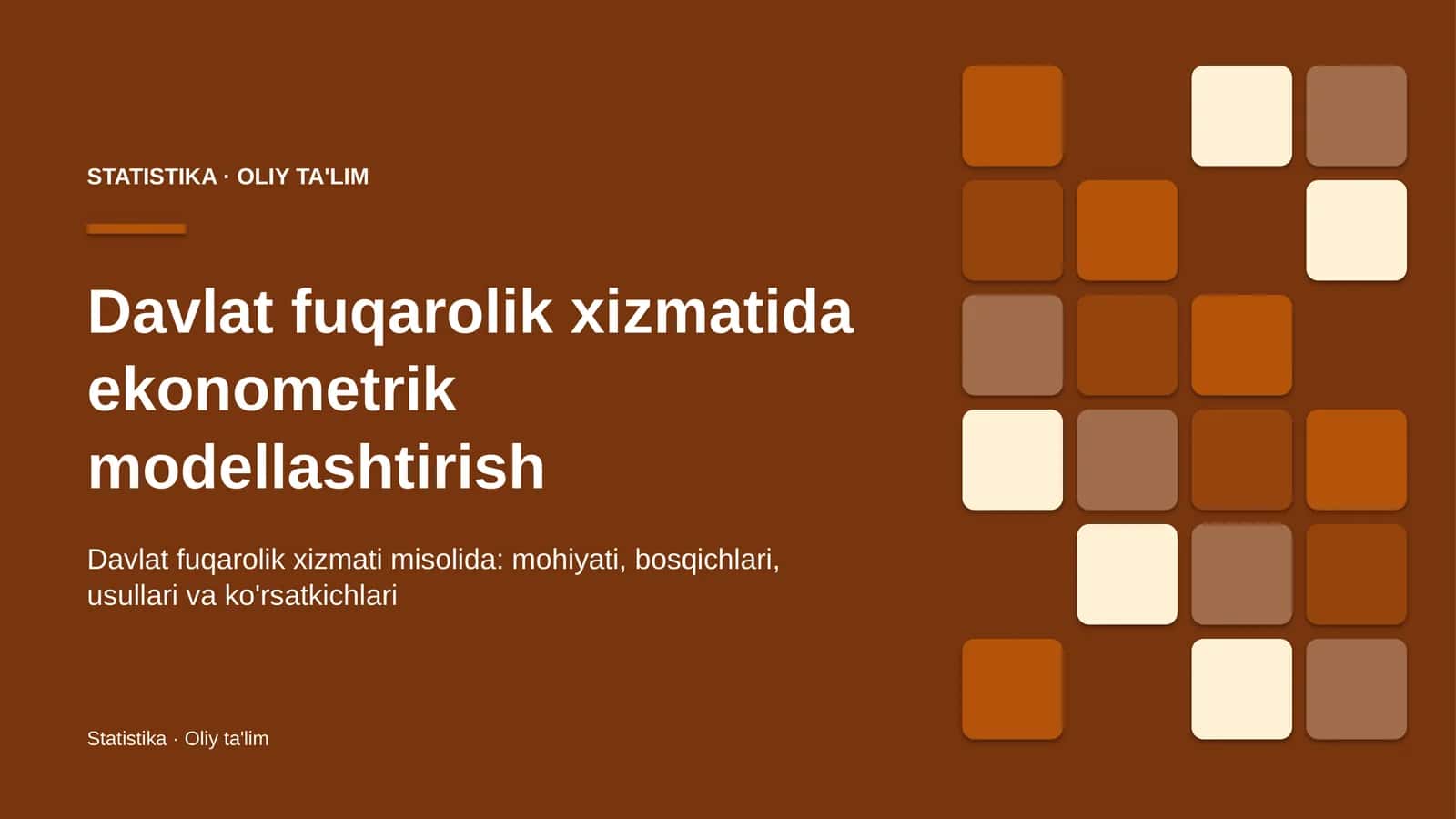 davlat fuqarolik xizmatida ekonometrik modellashtirish 2715 1