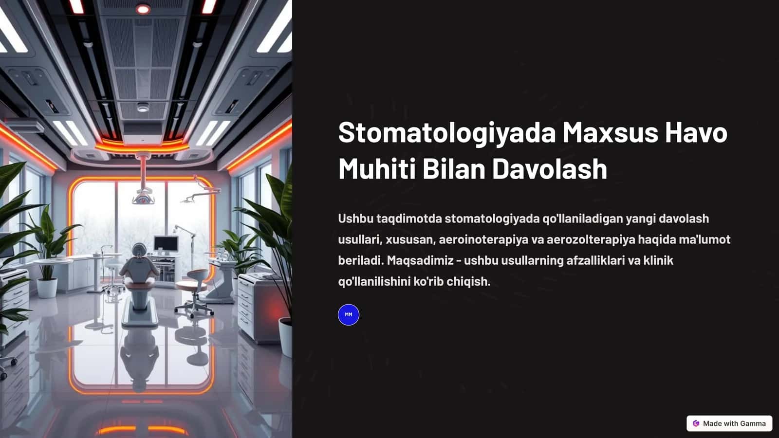 Stomatologiyada Maxsus Havo Muhiti Bilan Davolash 1