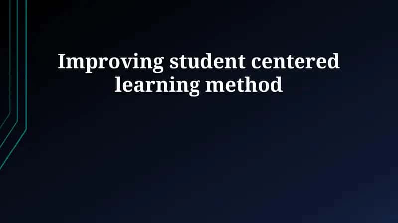 Understanding Student-Centered Learning: Principles and Benefits 1