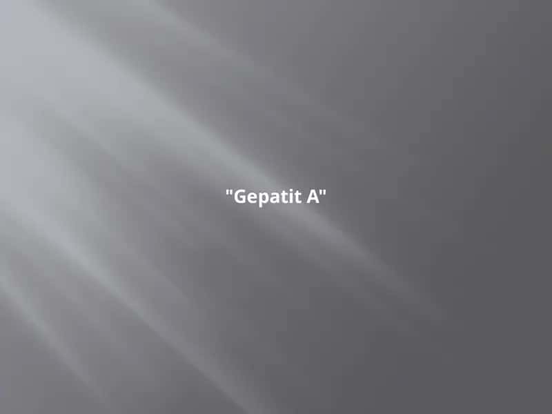 Gepatit A 1