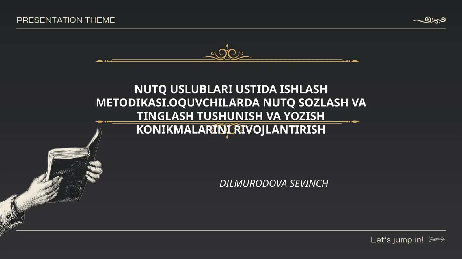 NUTQ USLUBLARI USTIDA ISHLASH METODIKASI.OQUVCHILARDA NUTQ SOZLASH VA TINGLASH TUSHUNISH VA YOZISH KONIKMALARINI RIVOJLANTIRISH 1
