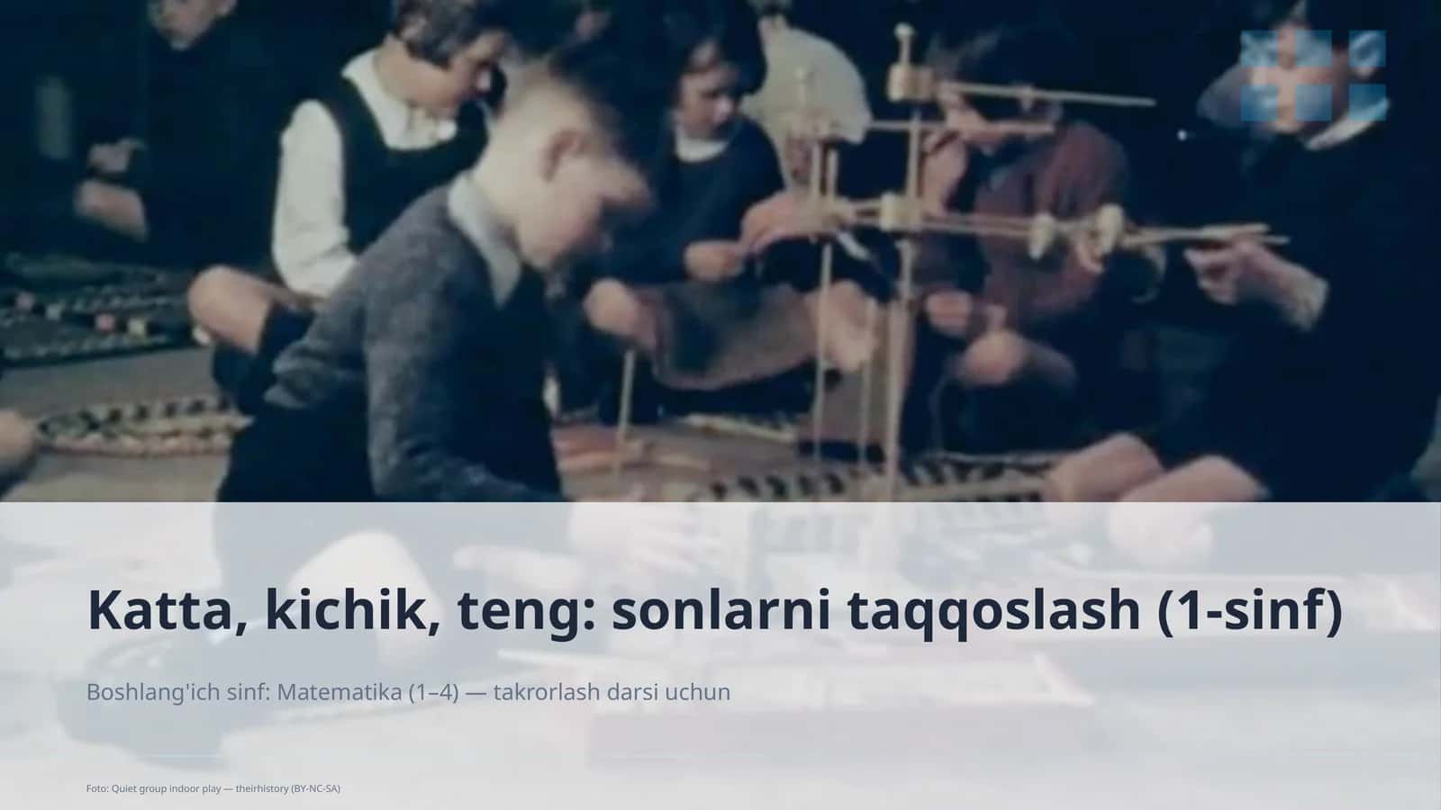 Katta, kichik, teng: sonlarni taqqoslash (1-sinf) 1