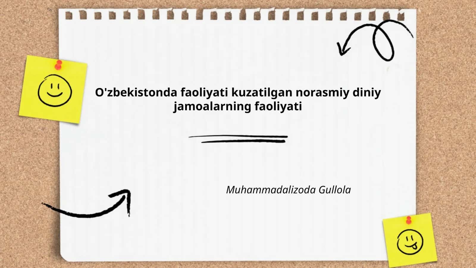 Norasmiy diniy jamoalarning tarixi 1
