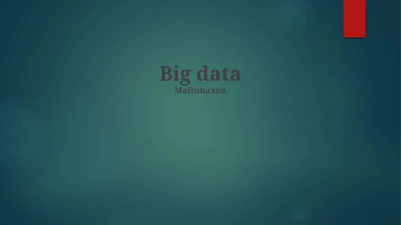 Big data 1