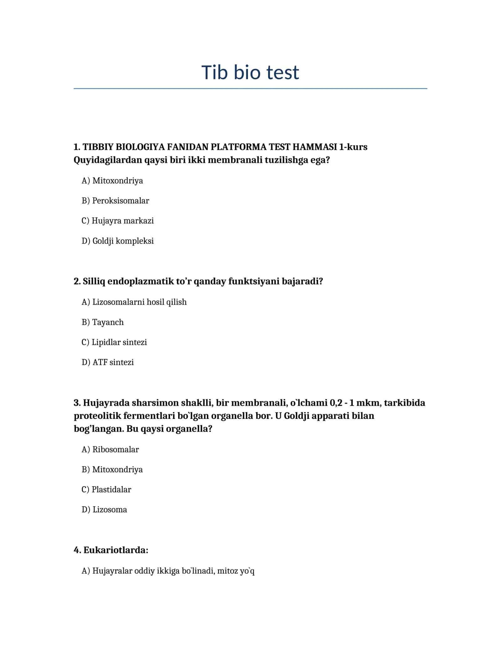 Tib bio test 1