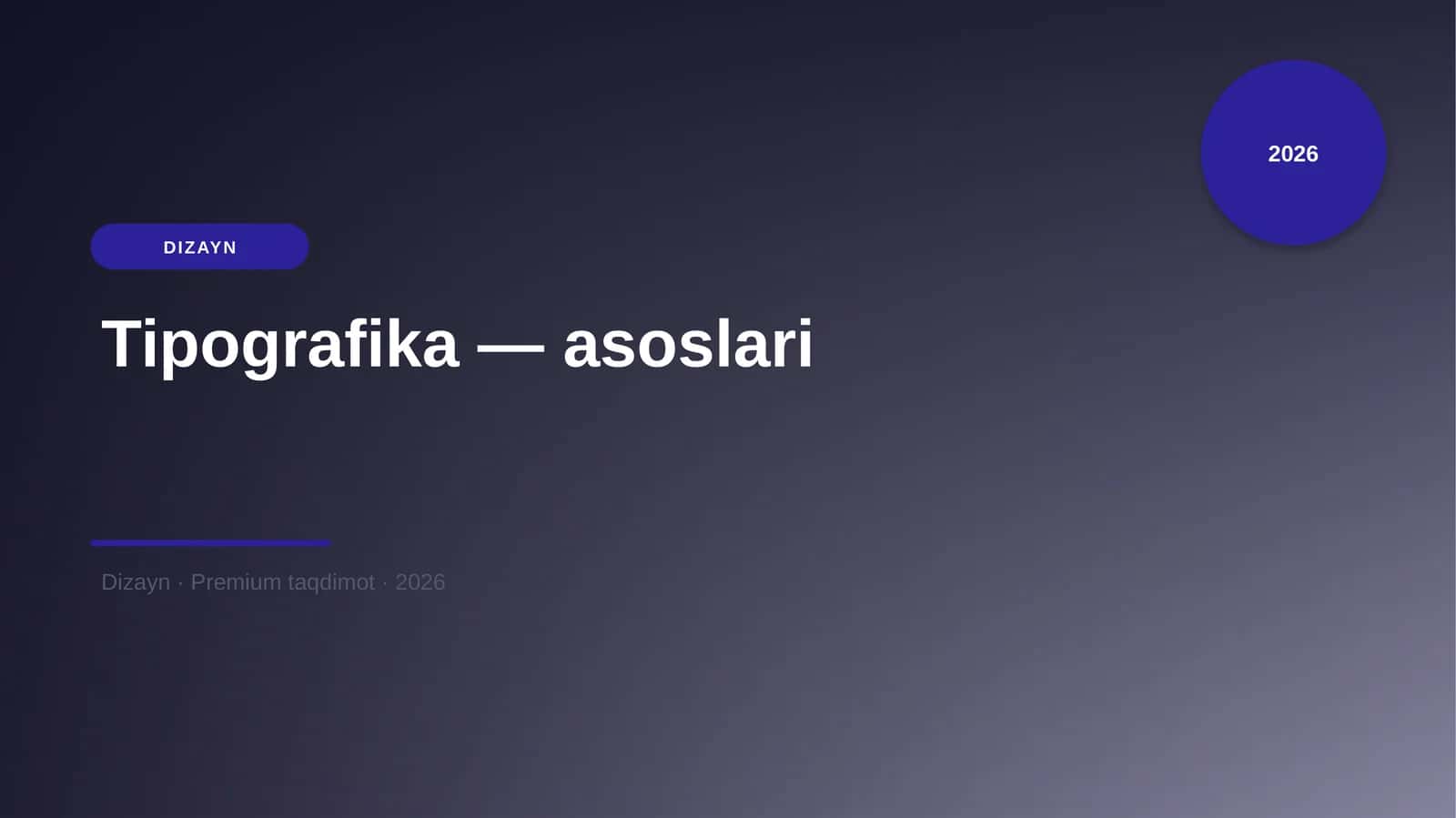 Tipografika — asoslari 1