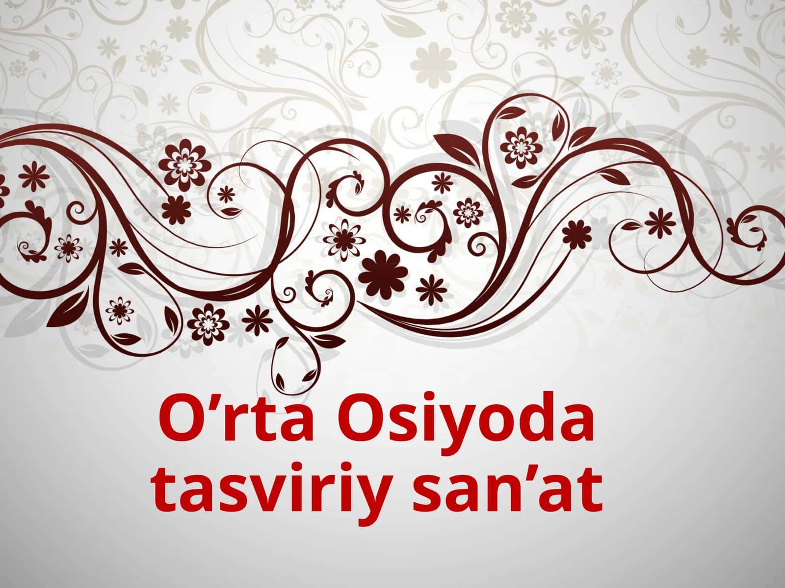 O'rta Osiyo datasviriy san'at 1