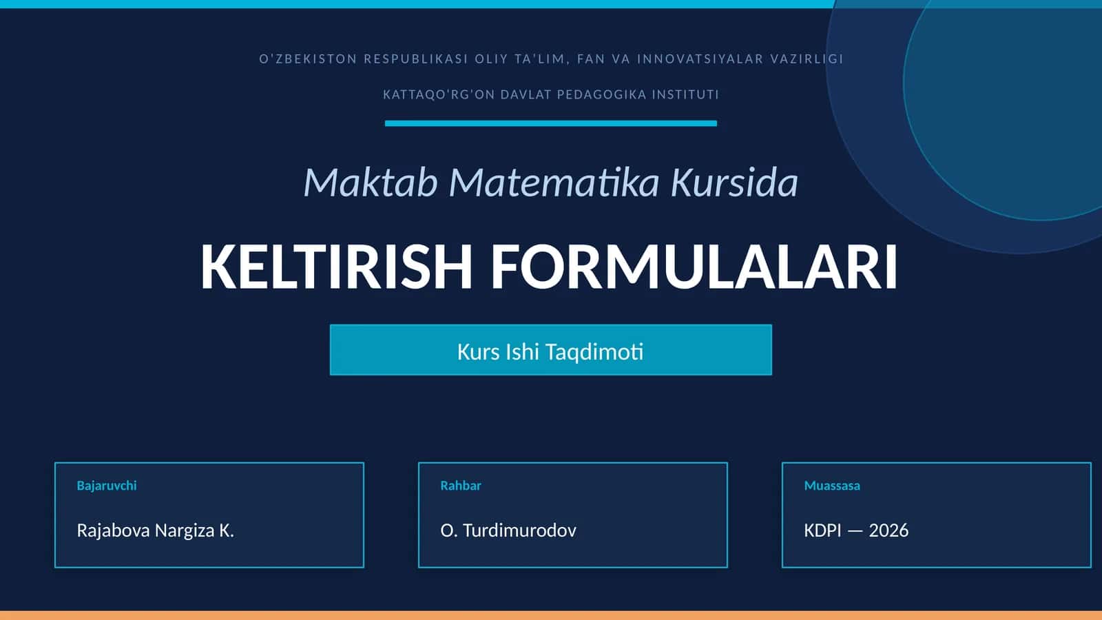 Keltirish formulalari 1