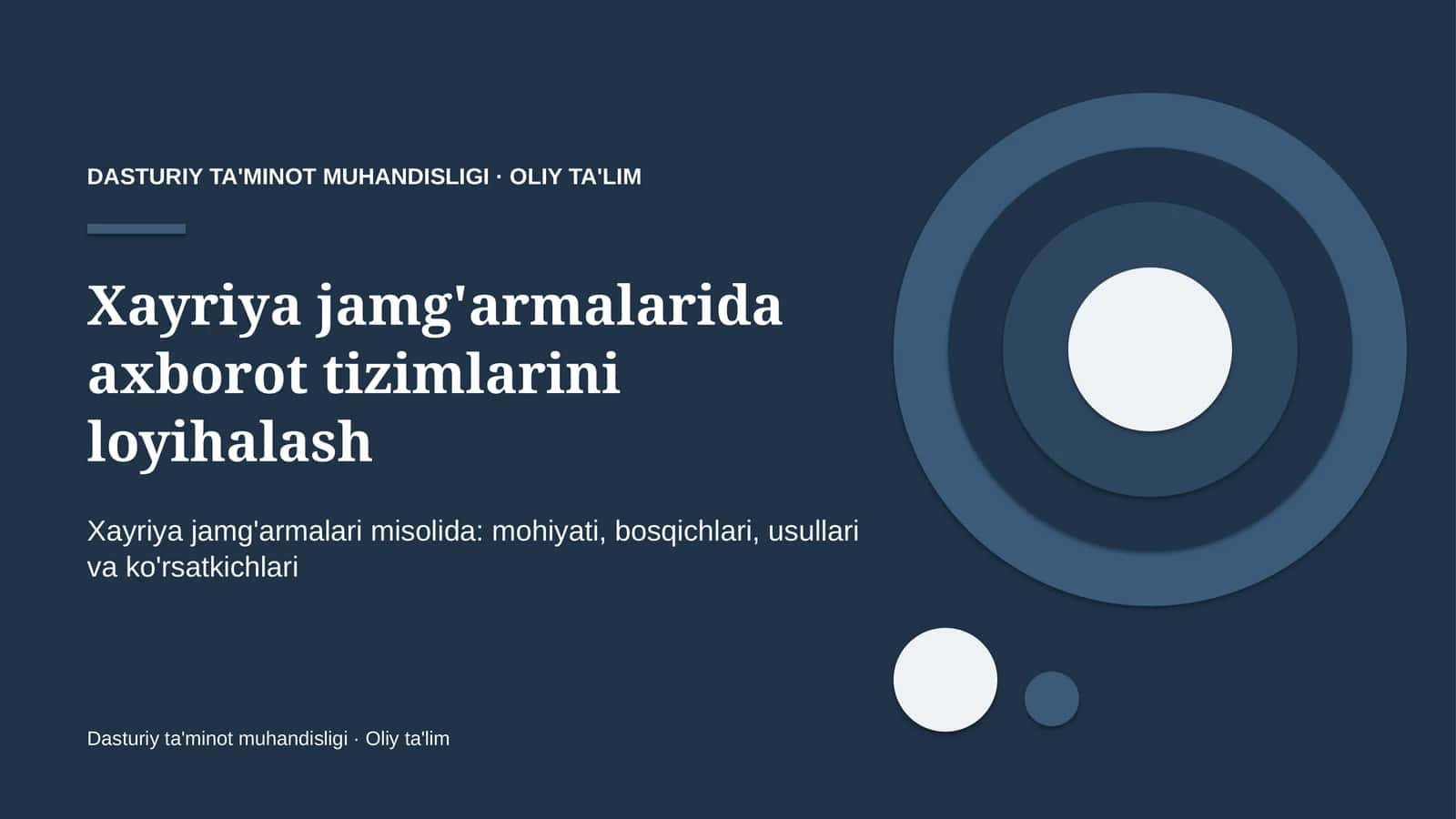 xayriya jamg'armalarida axborot tizimlarini loyihalash 8126 1