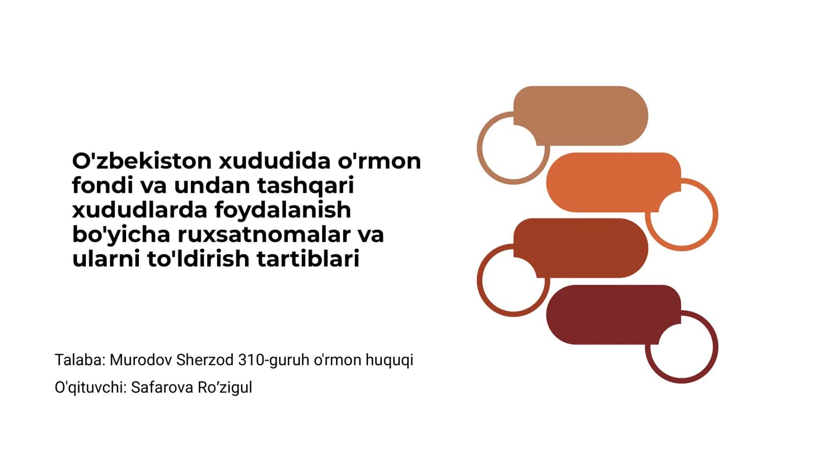 O'rmon fondi va undan tashqari xududlarda foydalanish bo'yicha ruxsatnomalar va ularni to'ldirish tartiblari 1