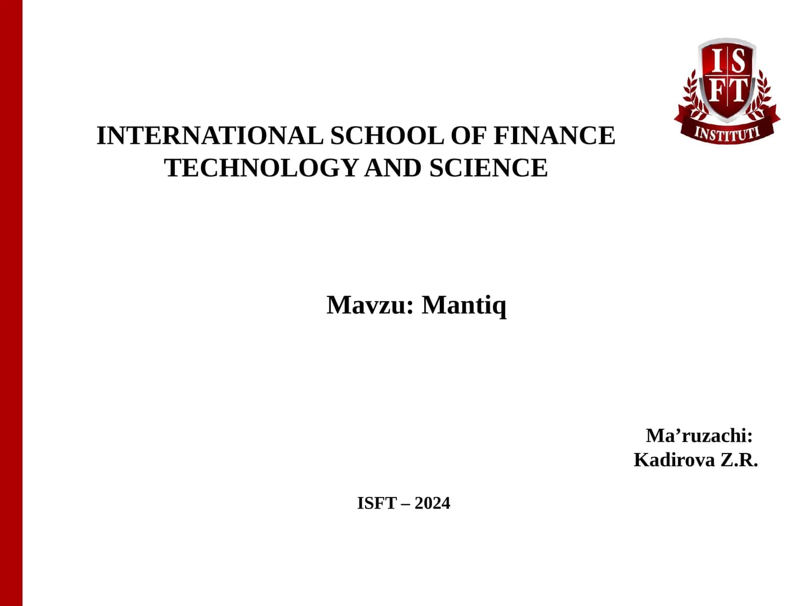 Mantiq 1