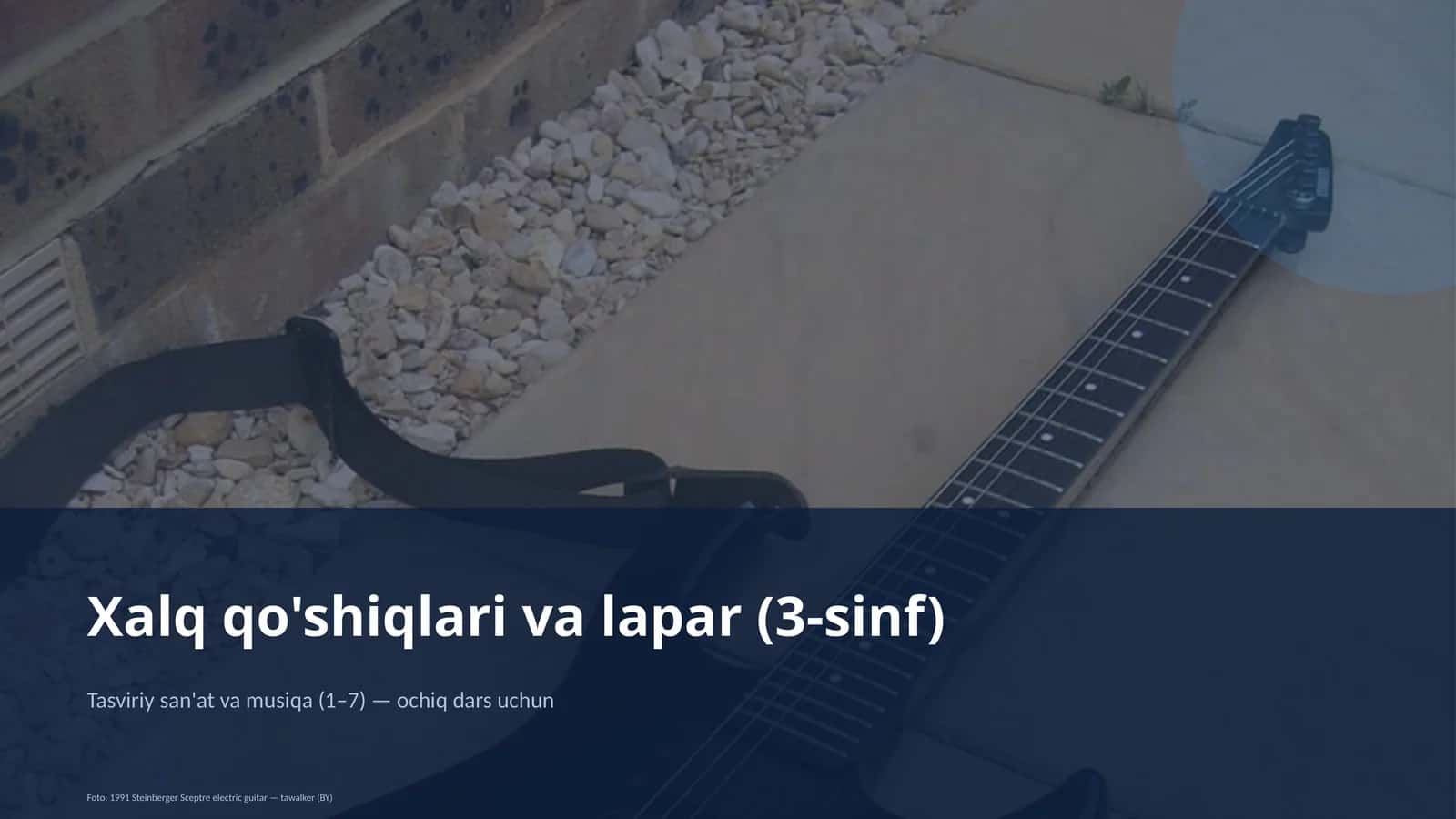 Xalq qo'shiqlari va lapar (3-sinf) 1