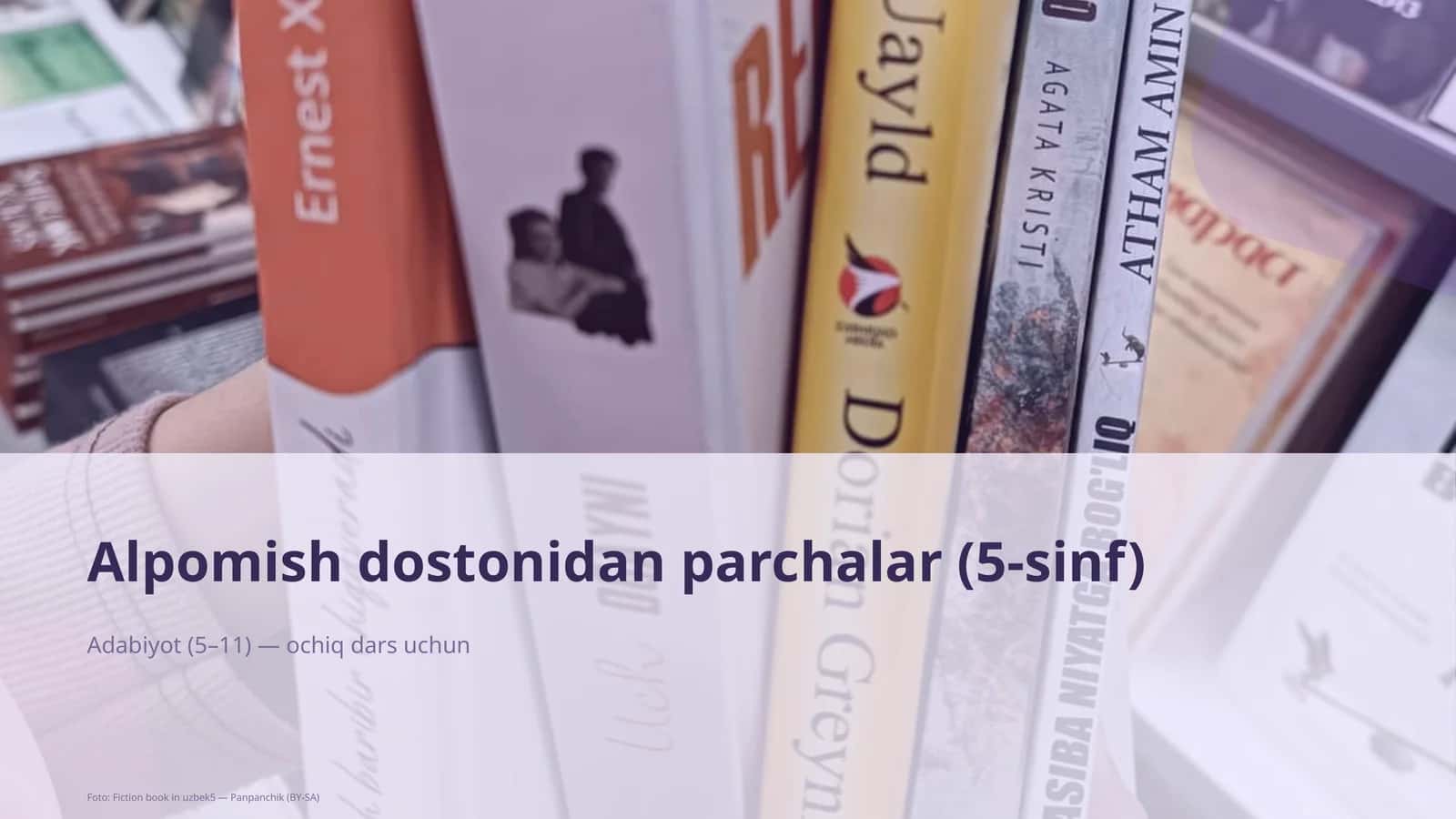 Alpomish dostonidan parchalar (5-sinf) 1