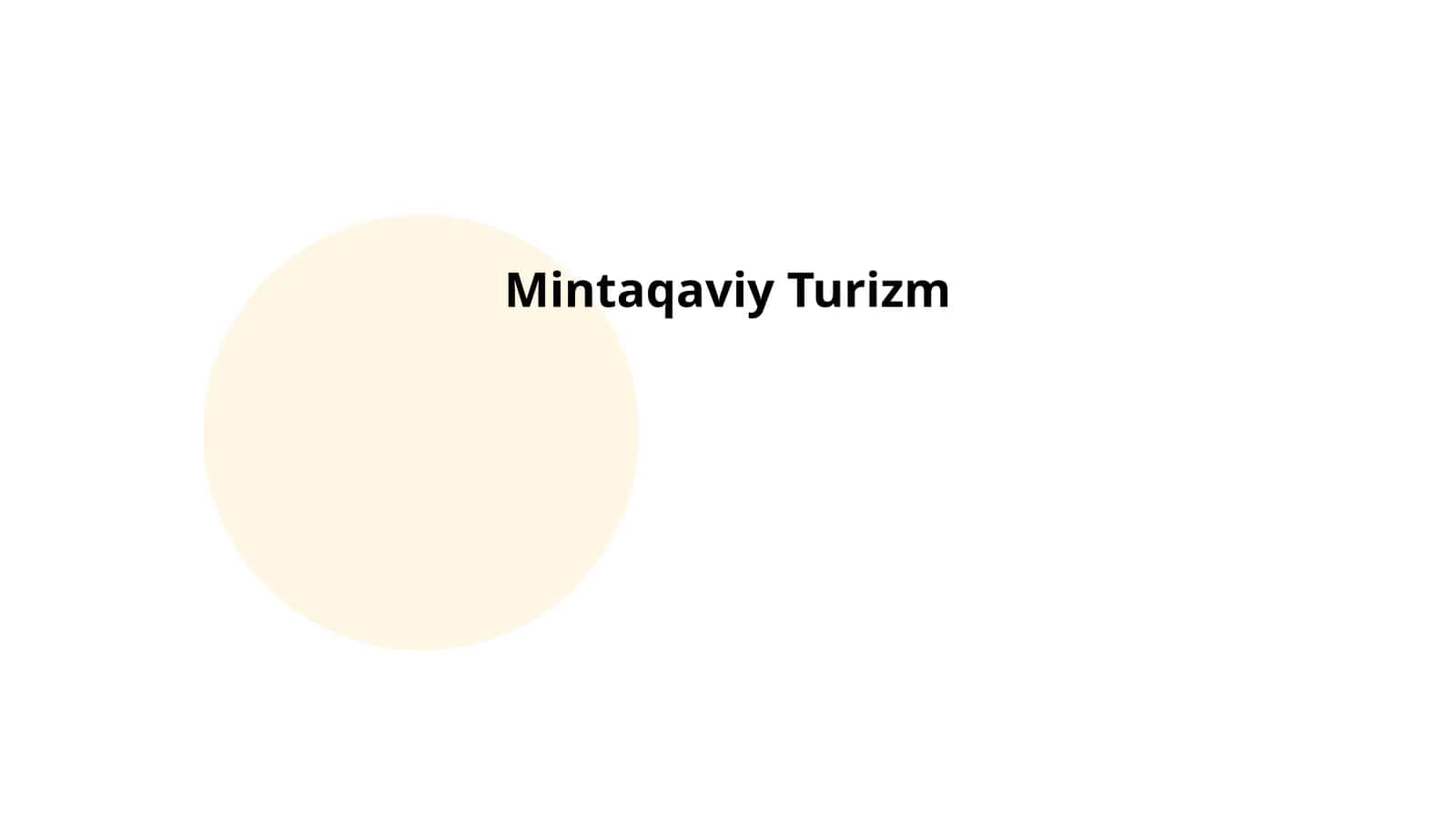 Mintaqaviy Turizm 1