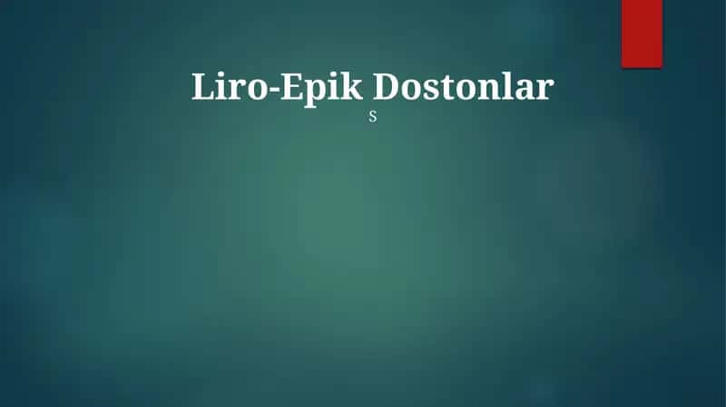 Liro-Epik Dostonlar 1