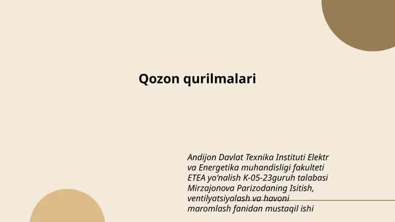 Qozon qurilmalari 1