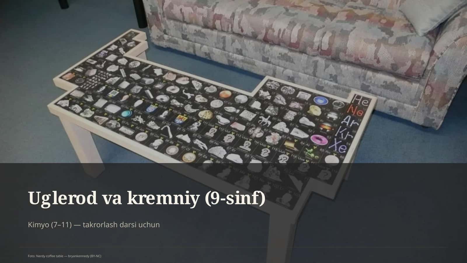 Uglerod va kremniy (9-sinf) 1