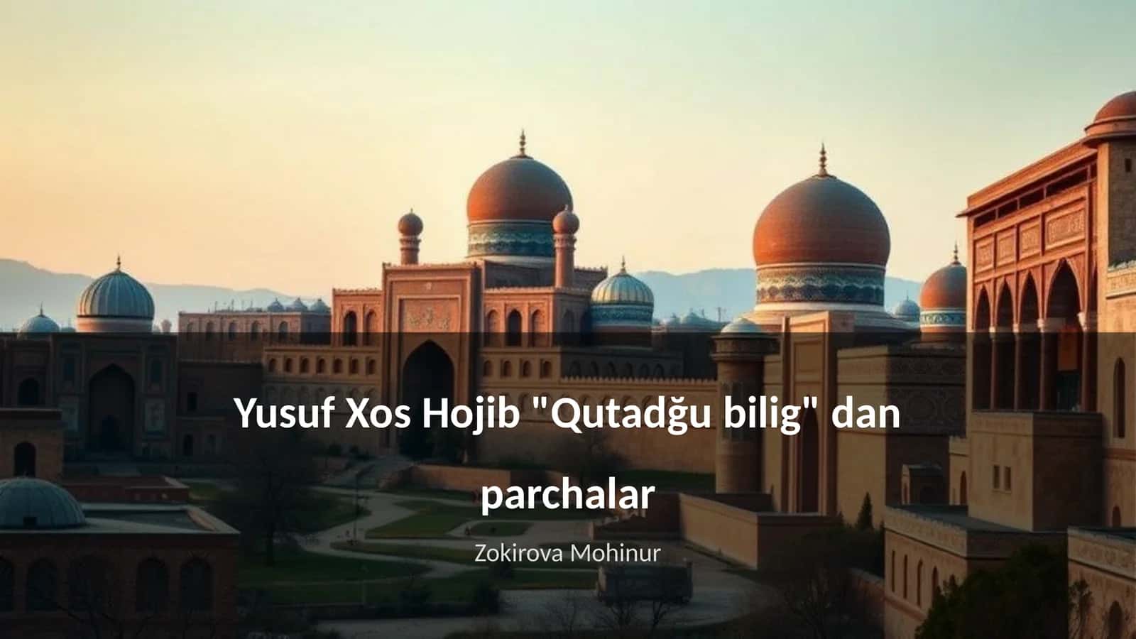 Qutadğu bilig 1